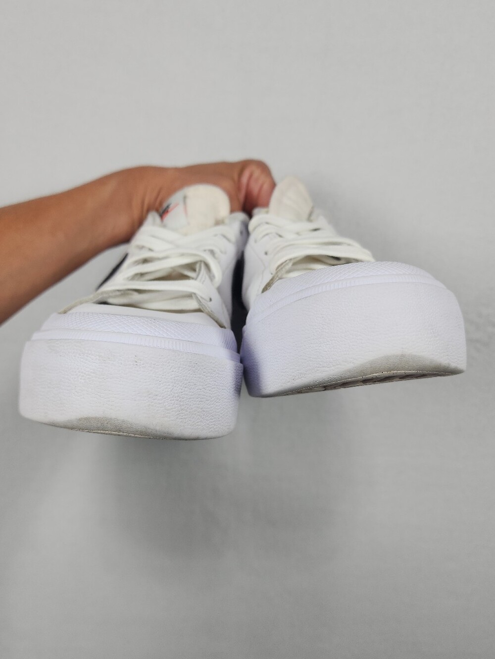 Nike Court Legacy Lift Platform Sneakers White Black Women's Size 9 - Picture 10 of 11